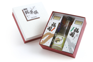 福司ケーキ2本＋酒一合入り例